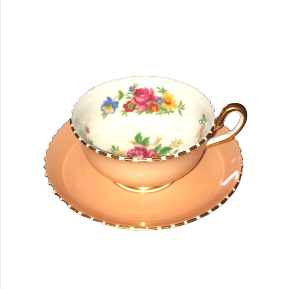 Vintage Royal Chelsea tea cup and saucer.